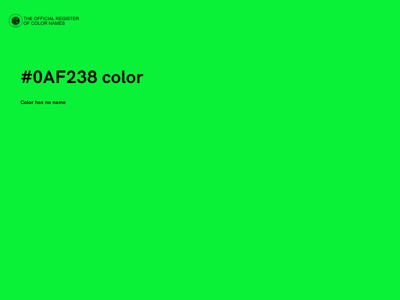 #0AF238 color image