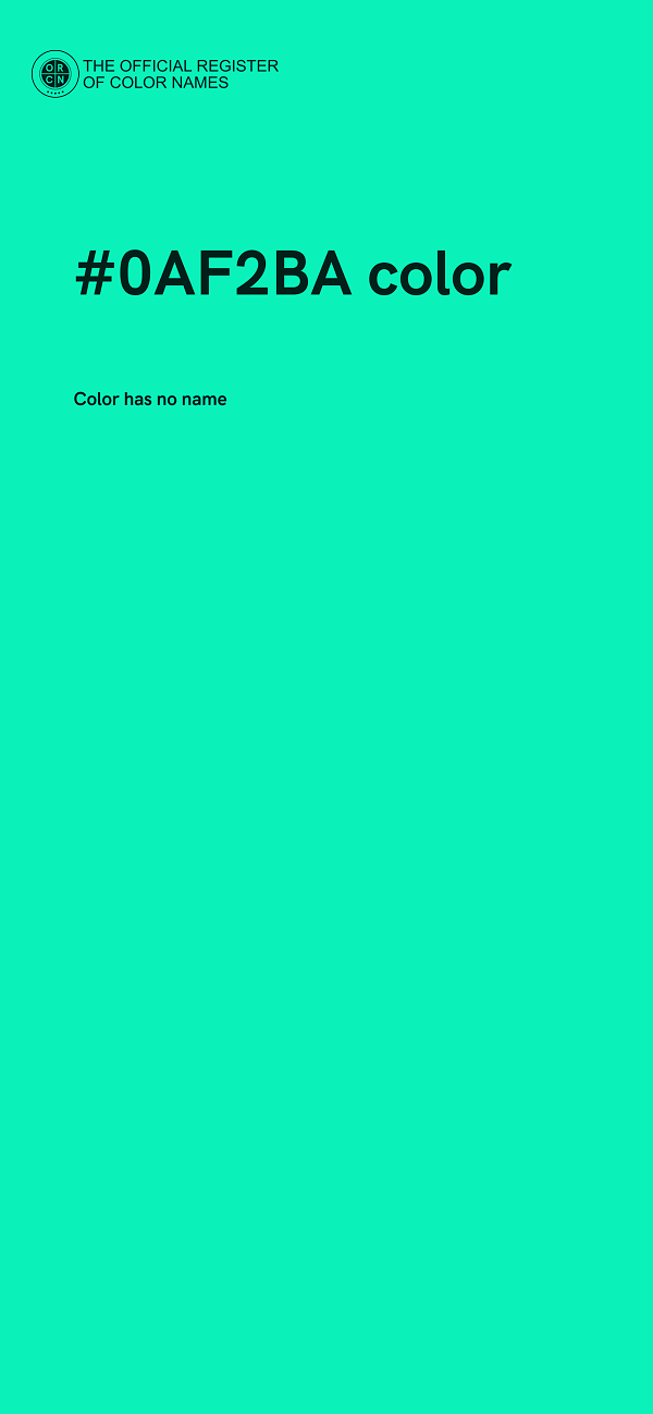 #0AF2BA color image