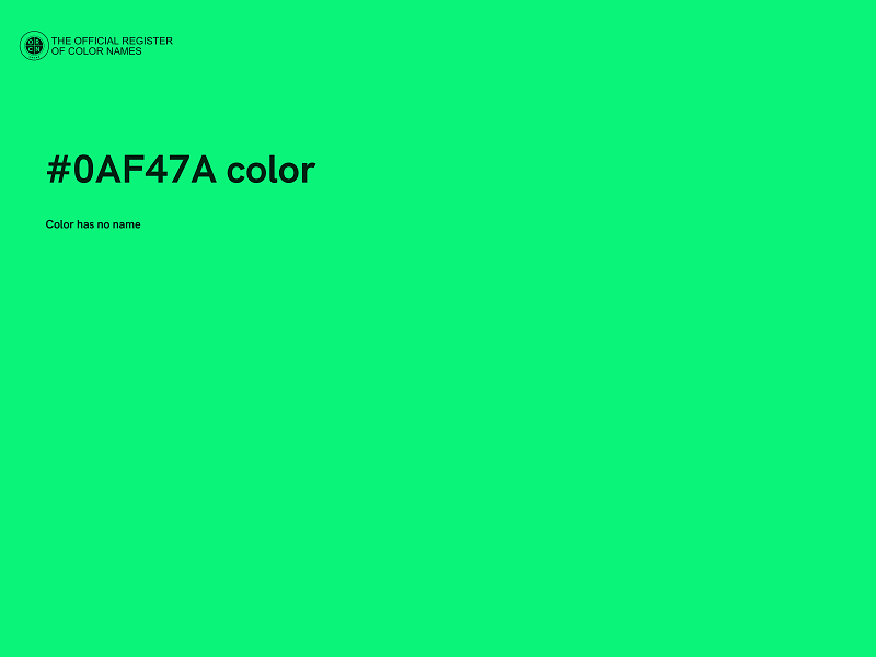 #0AF47A color image