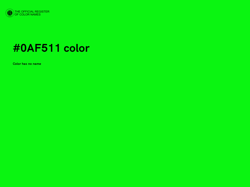 #0AF511 color image