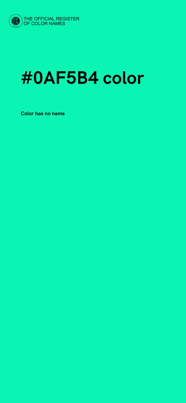 #0AF5B4 color image