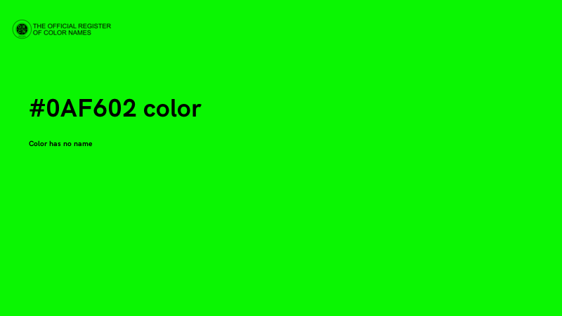 #0AF602 color image