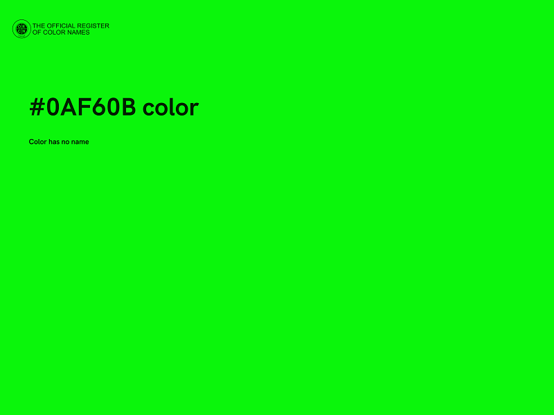 #0AF60B color image