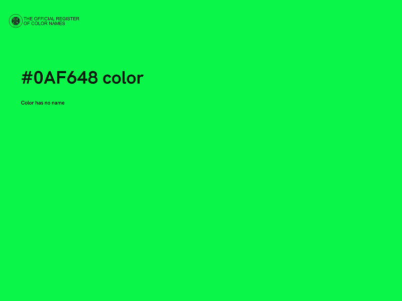 #0AF648 color image