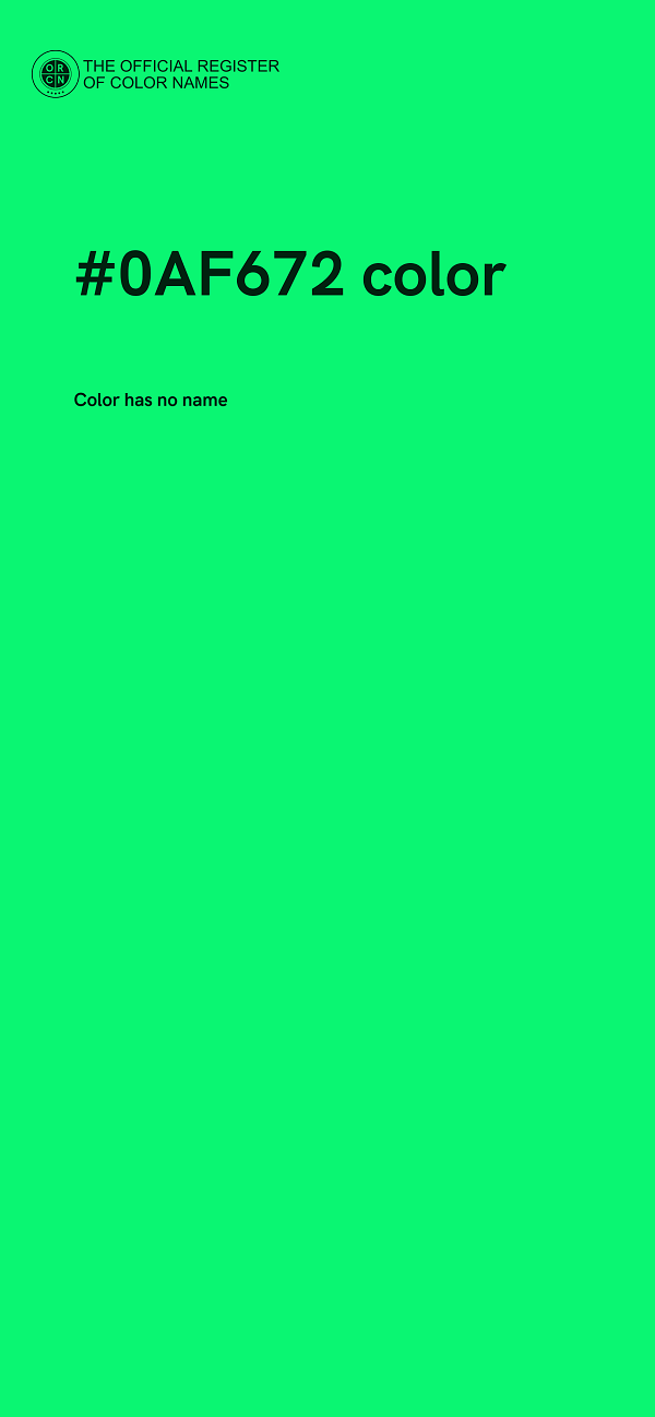 #0AF672 color image