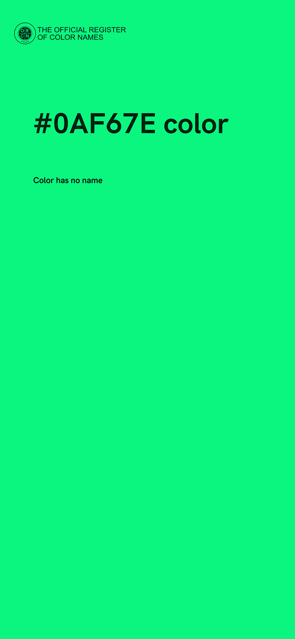 #0AF67E color image
