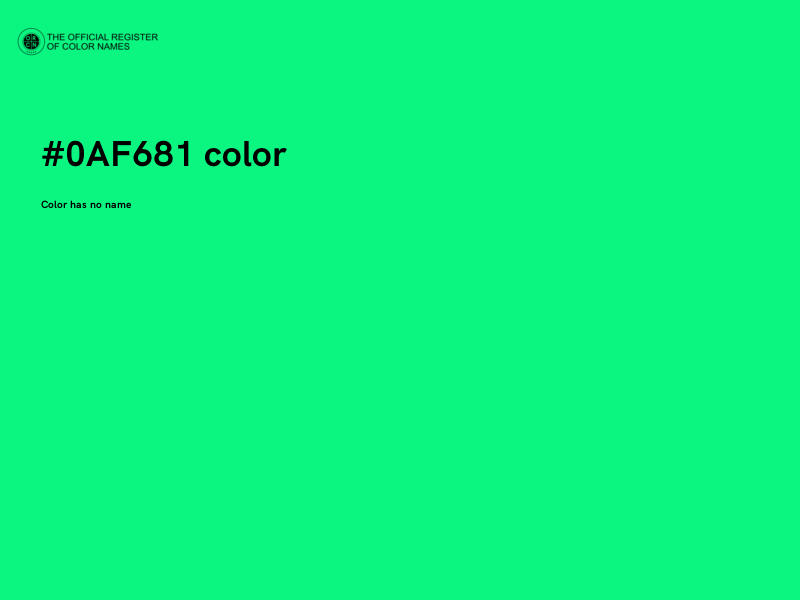#0AF681 color image