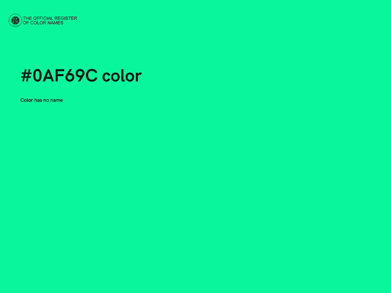 #0AF69C color image