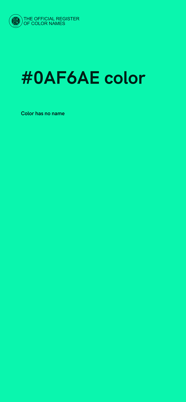 #0AF6AE color image