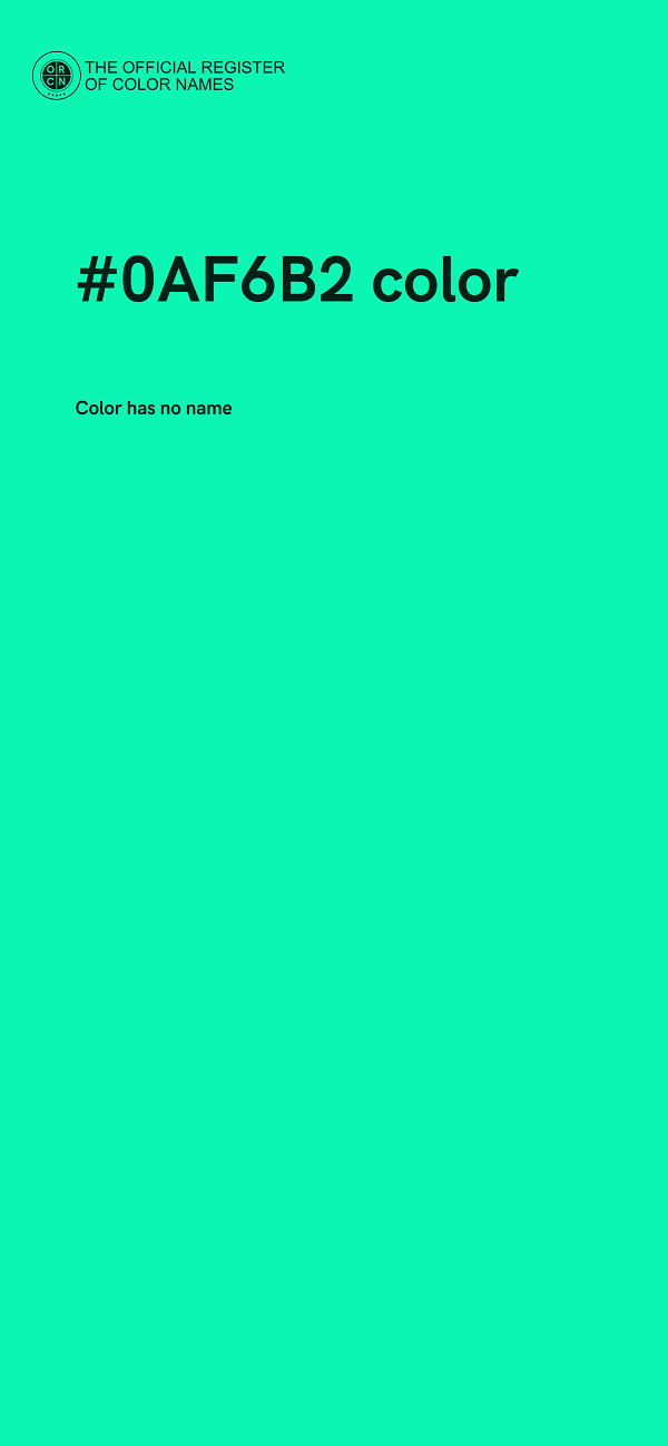 #0AF6B2 color image