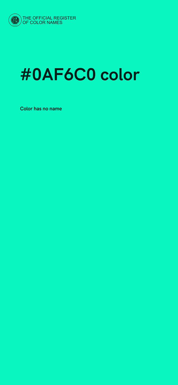 #0AF6C0 color image