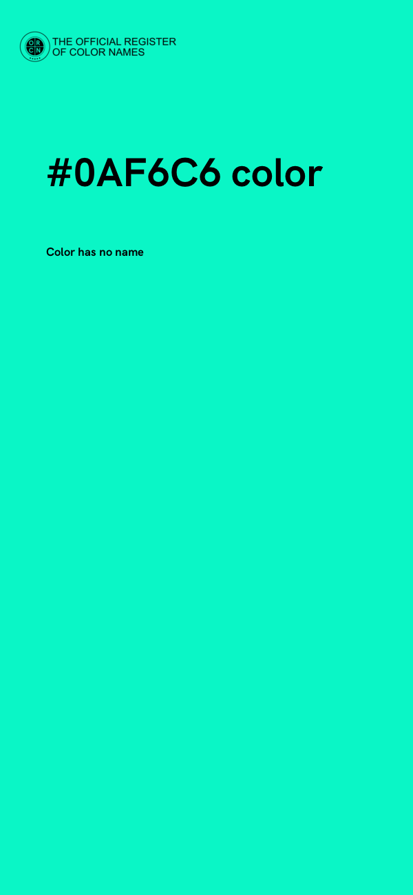 #0AF6C6 color image