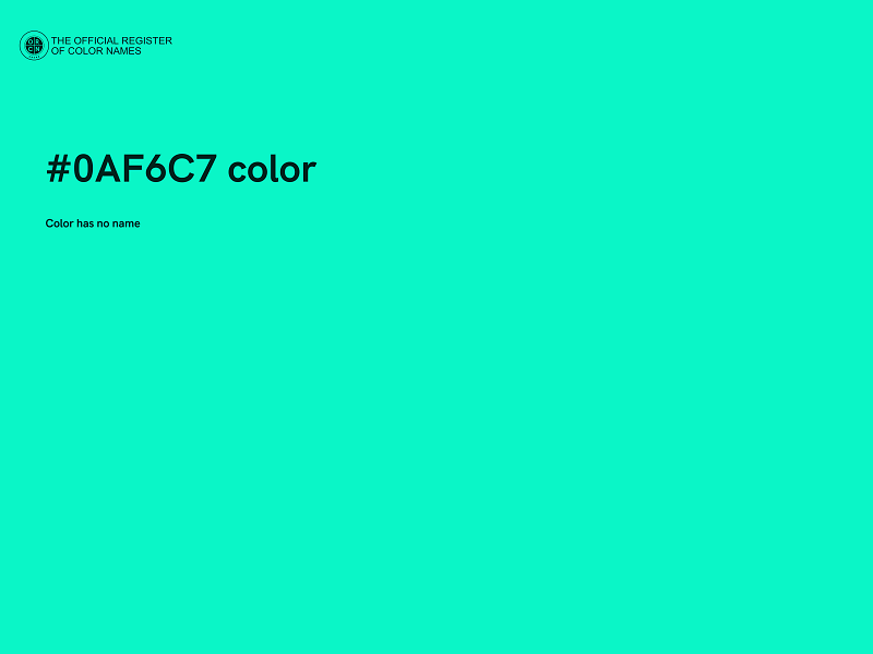 #0AF6C7 color image