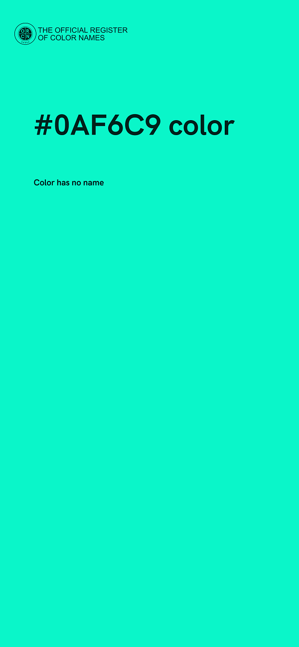 #0AF6C9 color image