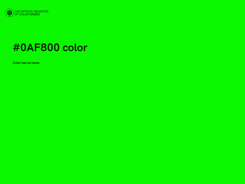 #0AF800 color image