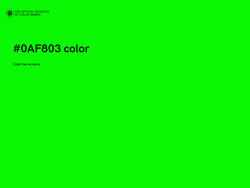 #0AF803 color image