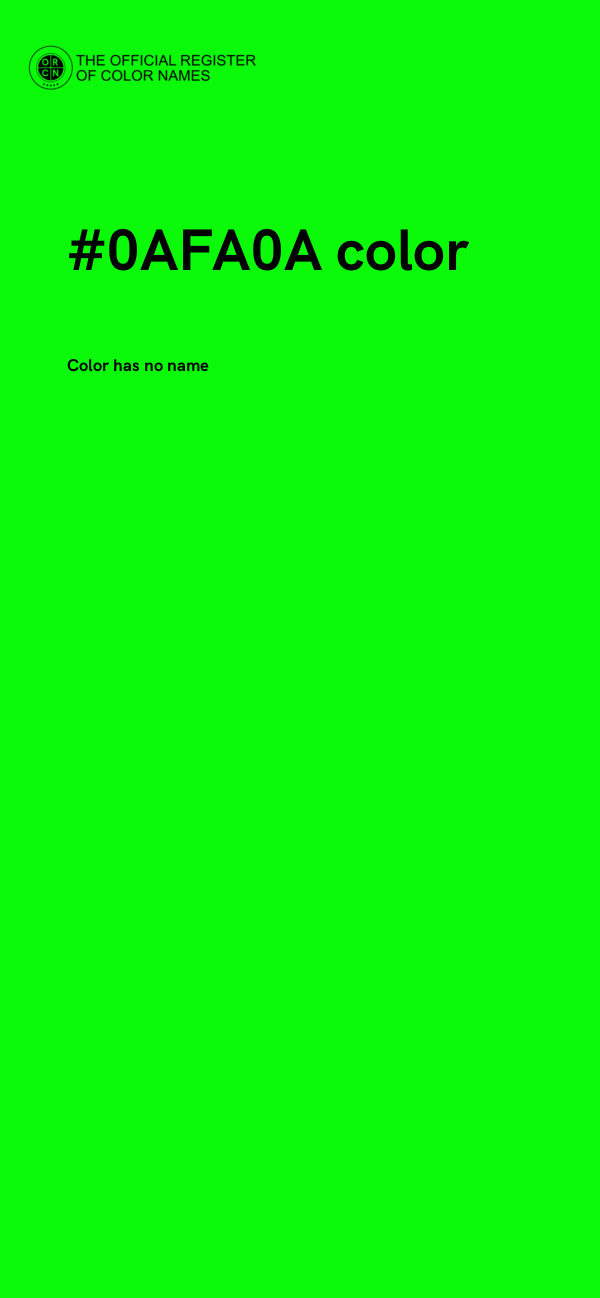 #0AFA0A color image