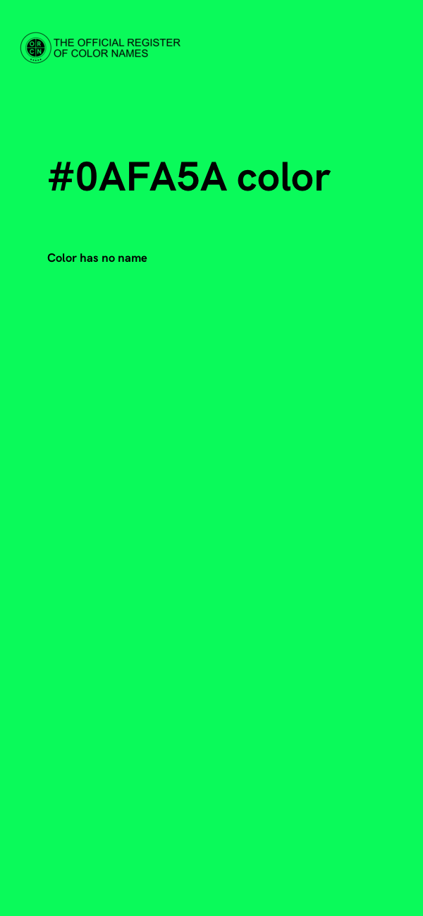 #0AFA5A color image