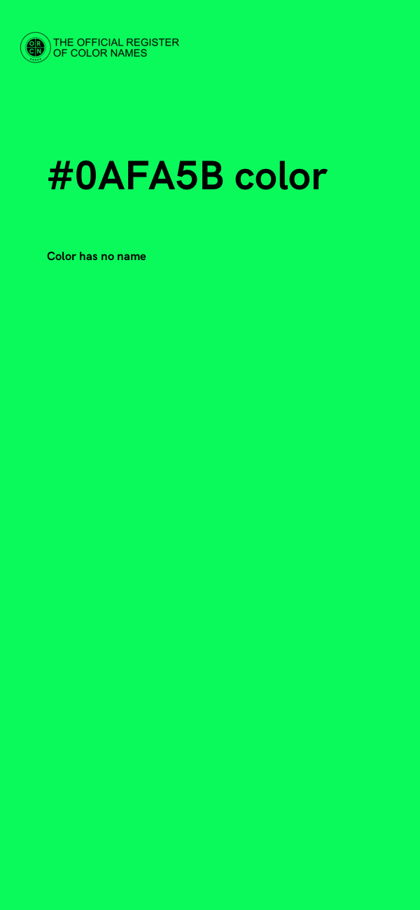#0AFA5B color image
