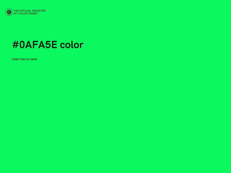 #0AFA5E color image