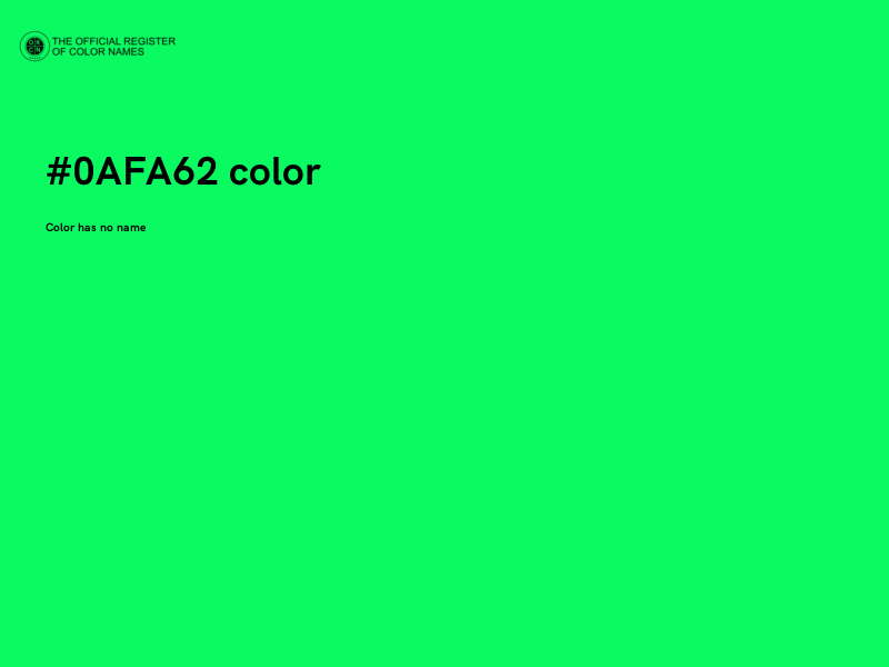 #0AFA62 color image