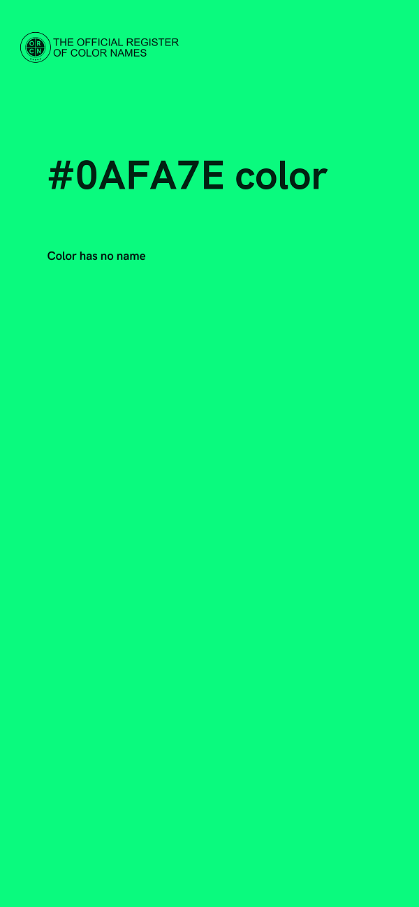 #0AFA7E color image