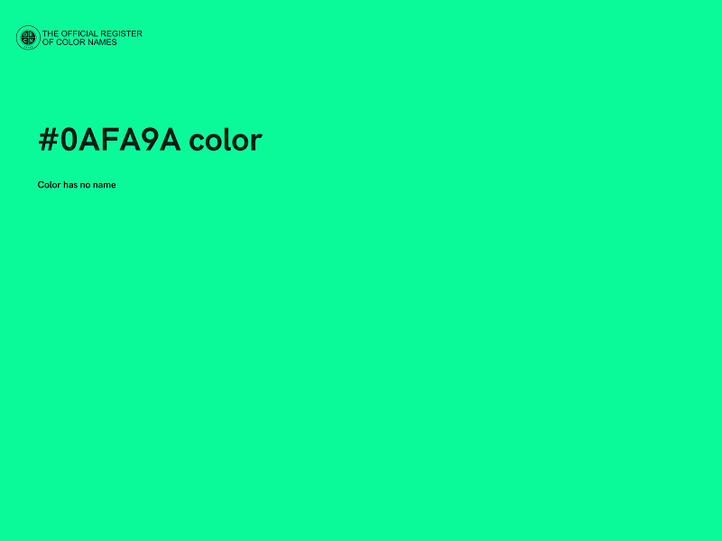 #0AFA9A color image