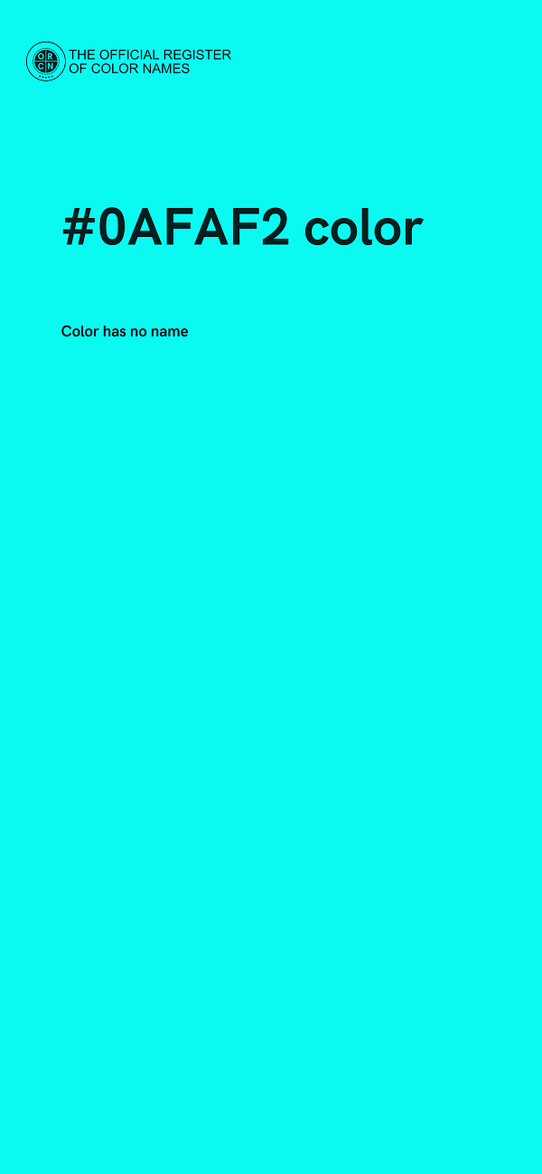 #0AFAF2 color image
