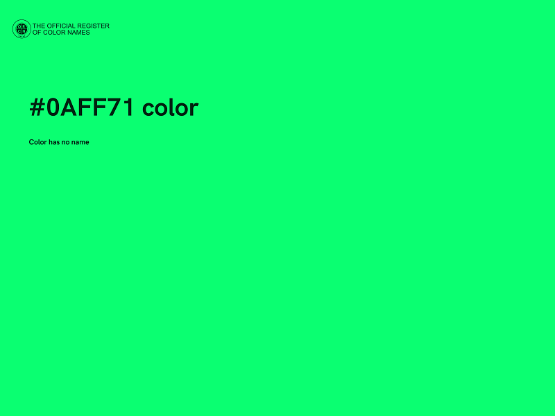 #0AFF71 color image