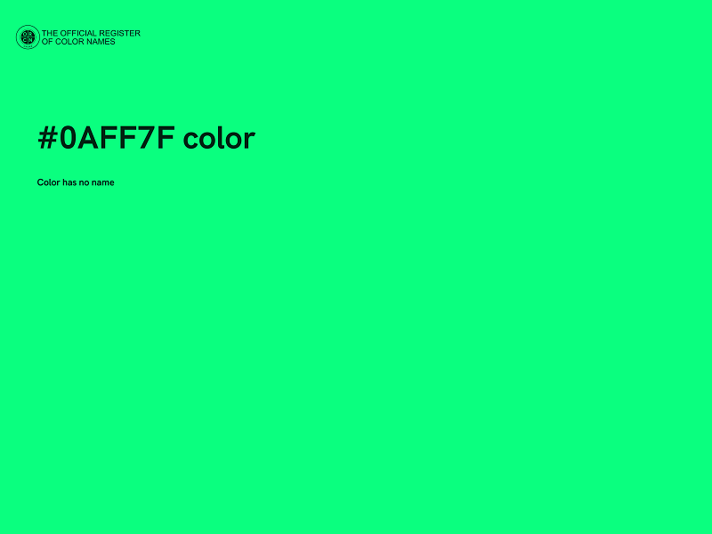 #0AFF7F color image