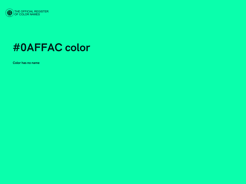 #0AFFAC color image