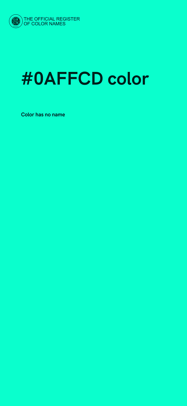 #0AFFCD color image