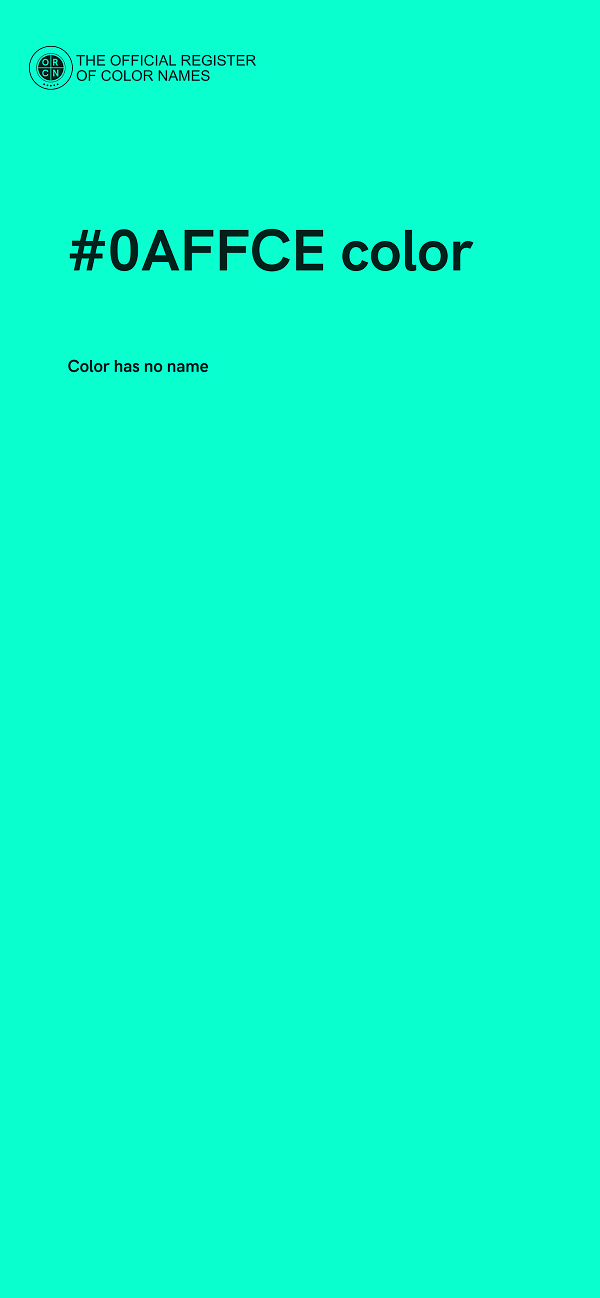 #0AFFCE color image