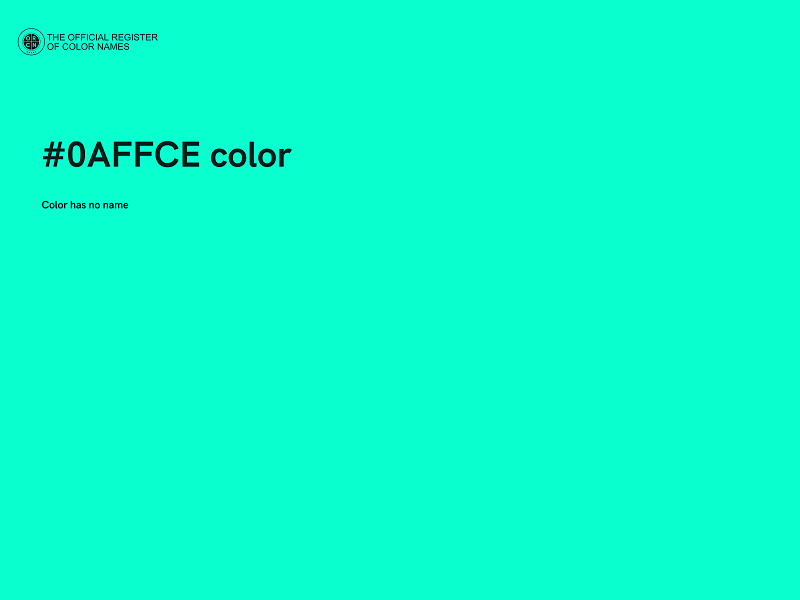 #0AFFCE color image
