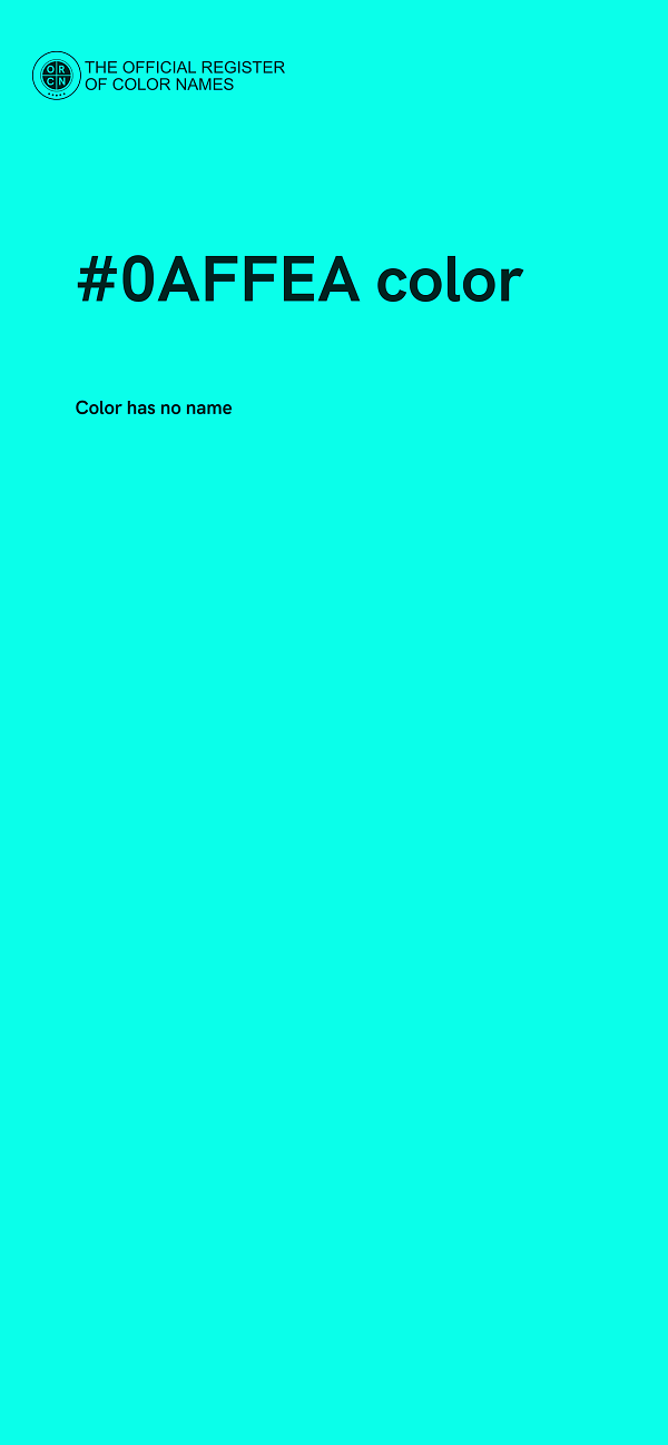 #0AFFEA color image