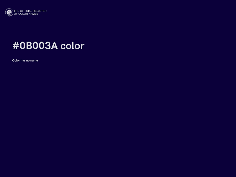 #0B003A color image