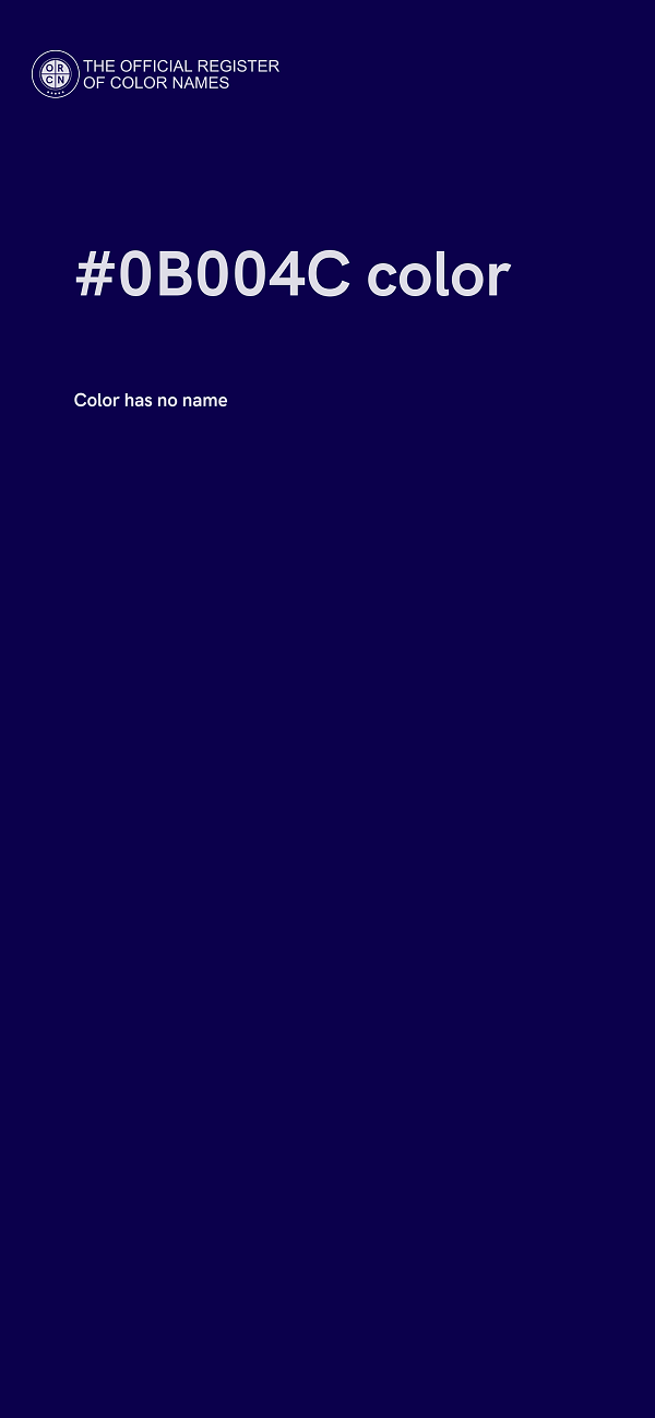#0B004C color image