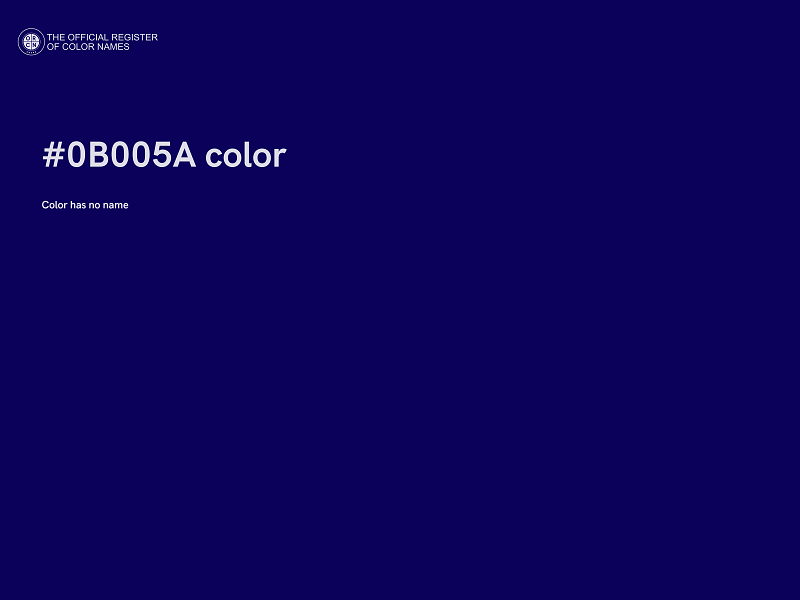 #0B005A color image