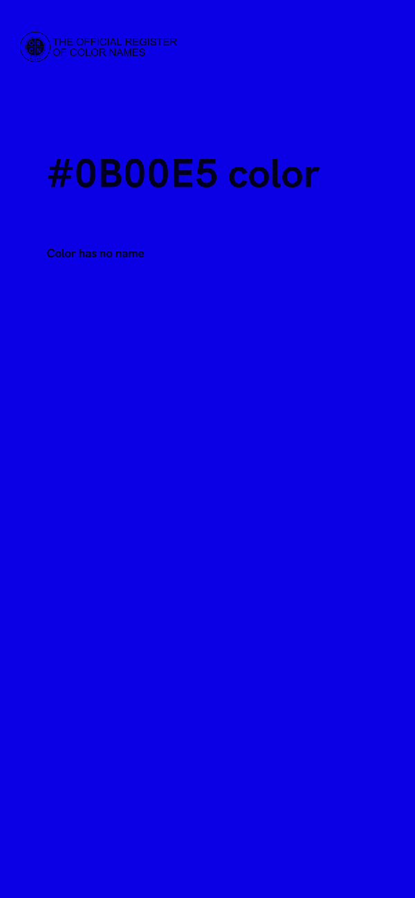 #0B00E5 color image