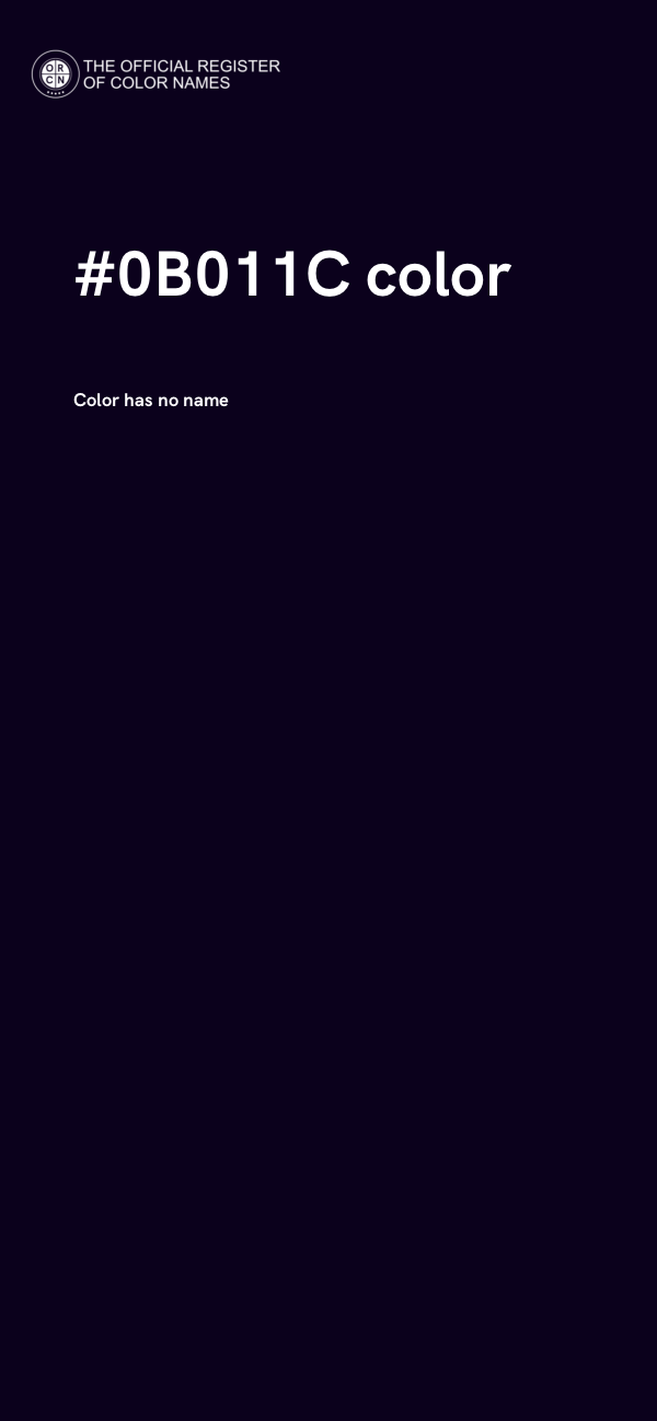 #0B011C color image