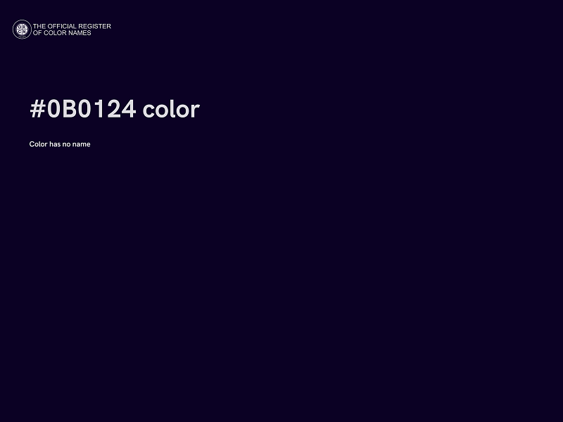 #0B0124 color image