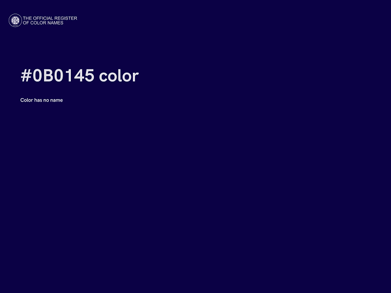 #0B0145 color image