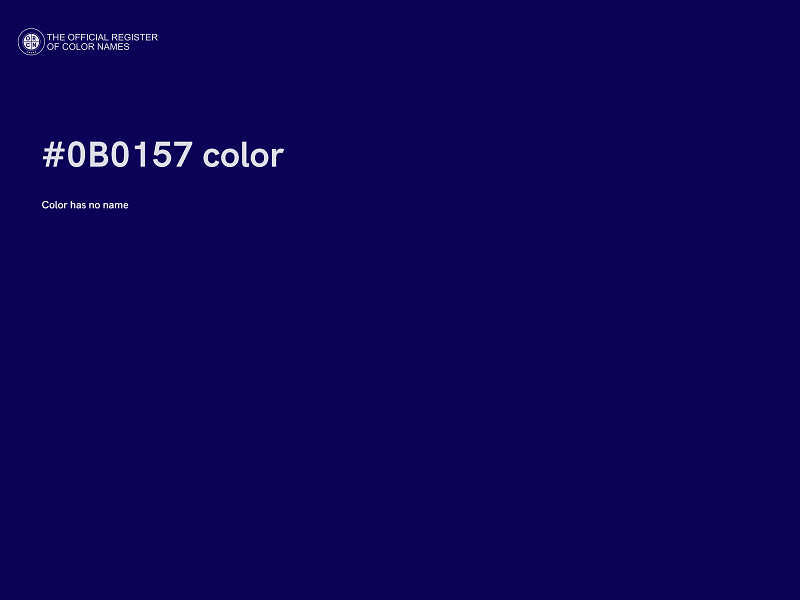 #0B0157 color image