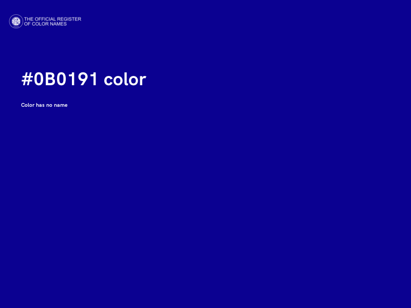 #0B0191 color image