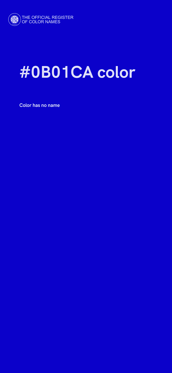 #0B01CA color image