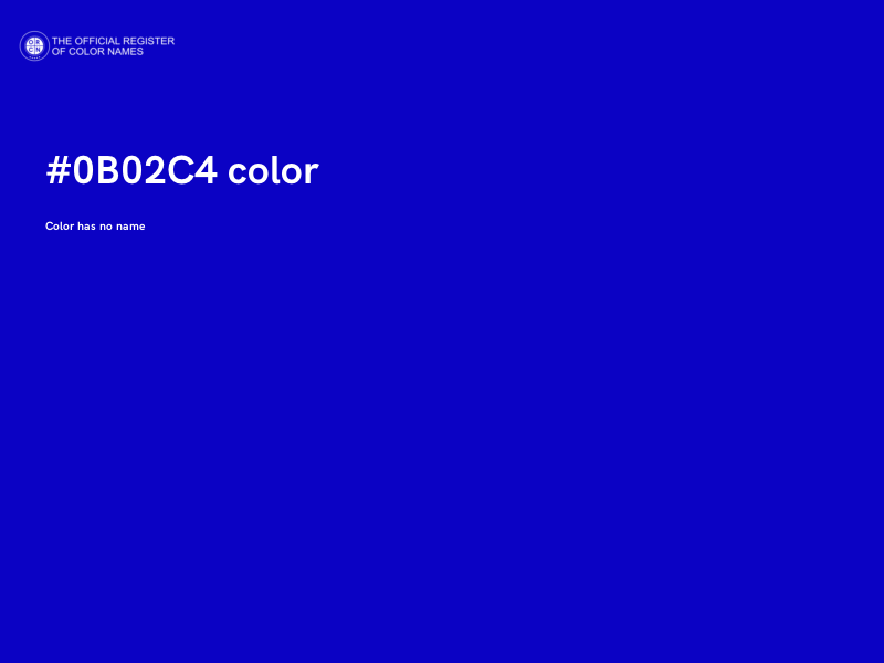 #0B02C4 color image