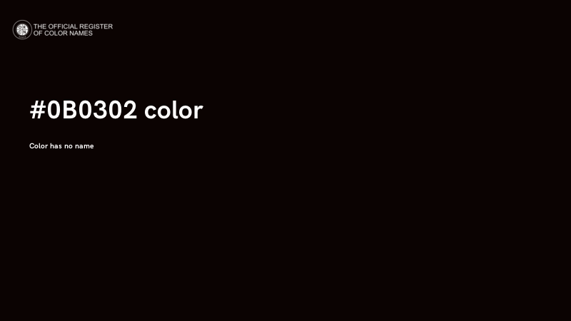 #0B0302 color image