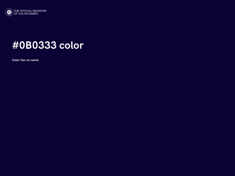 #0B0333 color image