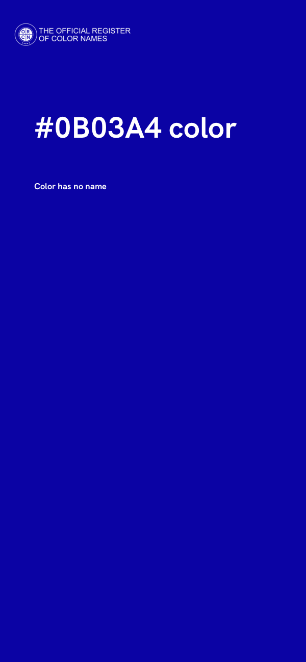 #0B03A4 color image