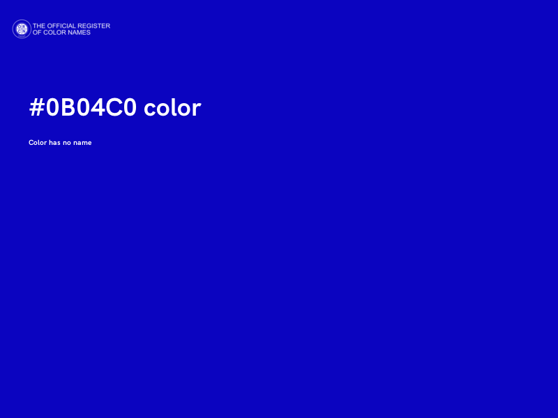#0B04C0 color image